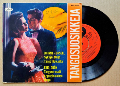 J. FORSELL / E. GRÖN: Tangosuosikkeja – Rytmi 7” EP 1961 +KK