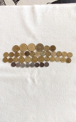 Suomi 5,10,20 ja 50 Mk. rahat 39 kpl. 1938-1979 väliltä