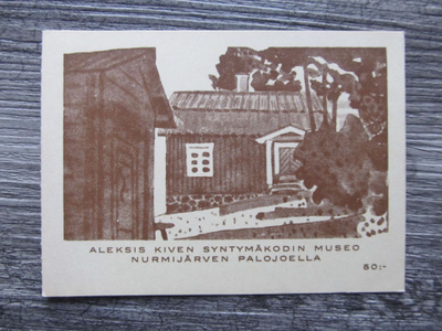 ALEKSIS KIVI.....vanha pääsylippu syntymäkodin museoon