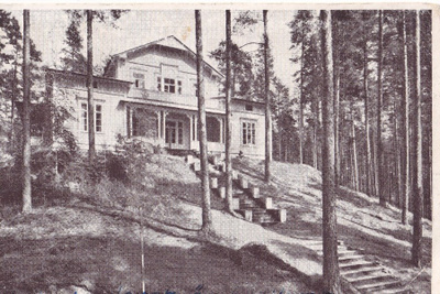 Punkaharju, Lomakylän huvilarakennus , wanhakortti b596