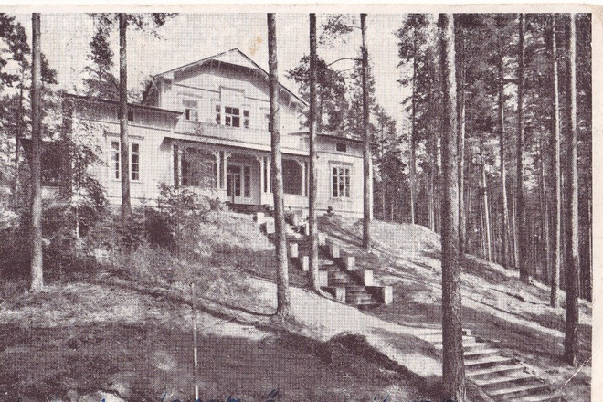 Punkaharju, Lomakylän huvilarakennus  , wanhakortti    b596