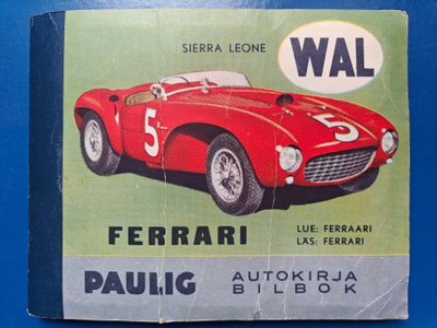 PAULIG AUTOKIRJA FERRARI KANNELLA TÄYSI