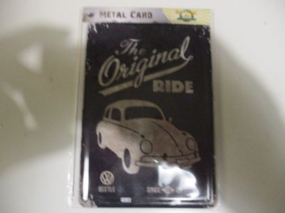 VW BEETLE METAL CARD