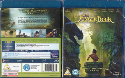 Jungle Book - Viidakkokirja (46 377) UUSI -GB-BLU-RAY SF-TXT