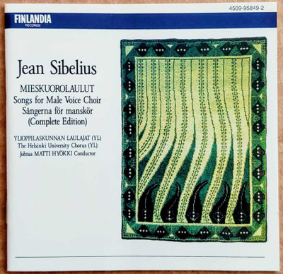 JEAN SIBELIUS: Mieskuorolaulut - YL / Hyökki – RI CD 1987