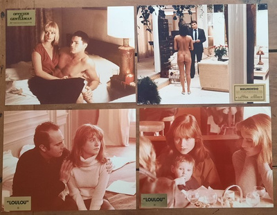 Lot of 24 - vintage lobby cards of different movies and spéc