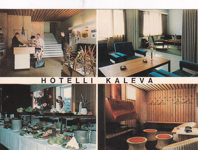 Mikkeli, Hotelli Kaleva, nelikuvakortti   väri   b502