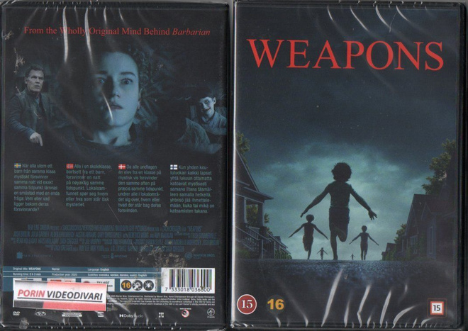weapons	(17 791)	UUSI	-FI-	DVD				2025