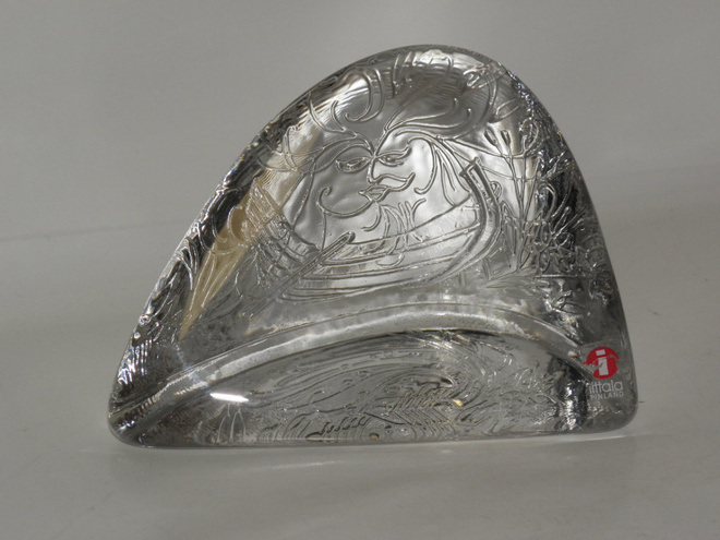 Iittala Valto Kokko ONNELLISET lasikortti