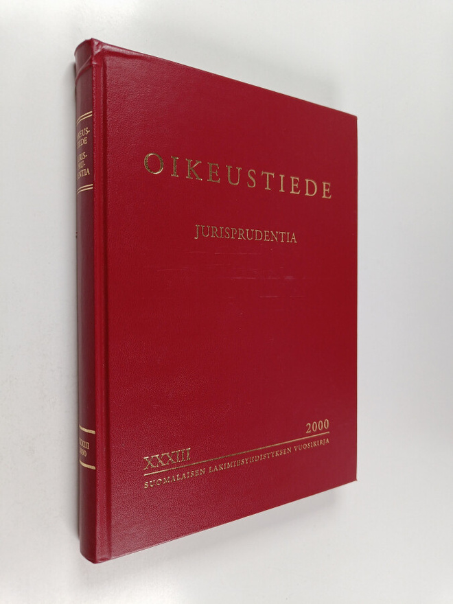 Oikeustiede Jurisprudentia. 33, 2000 : suomalaisen lakimi...