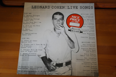 Leonard Cohen:Live Songs LP