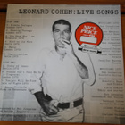 Leonard Cohen:Live Songs LP - pikkukuva 1