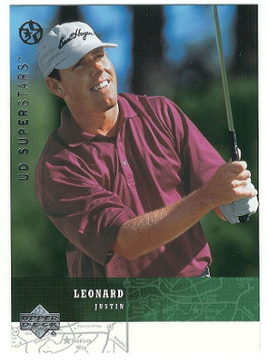 02-03 UD Superstars # 71 Justin Leonard