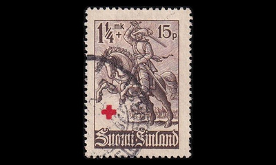 223 o Punainen risti 1 1/4mk+15p (1940)