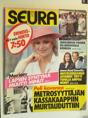 SEURA LEHTI 24 / 1983 42 V. TAKAA SISÄLLYSLUETTELO KUVISSA