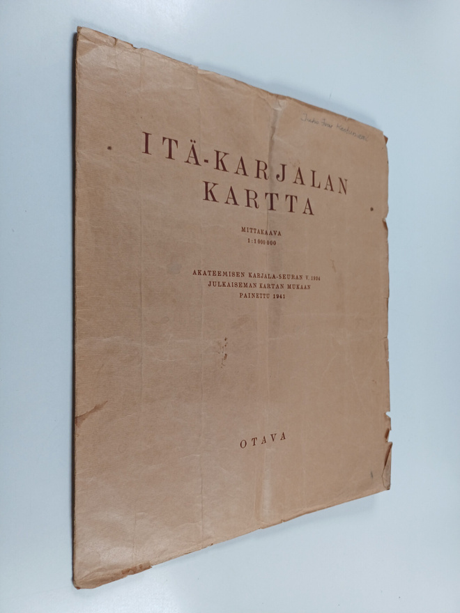 Itä-Karjalan kartta : mittakaava 1:1000000 : Akateemisen ...