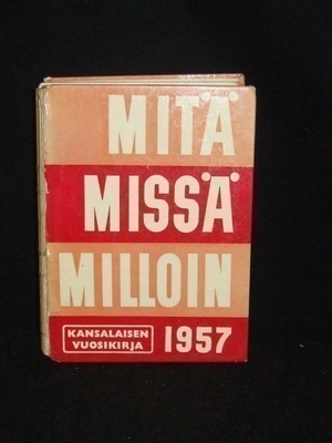 Mitä Missä Milloin kirja vuodelta 1957