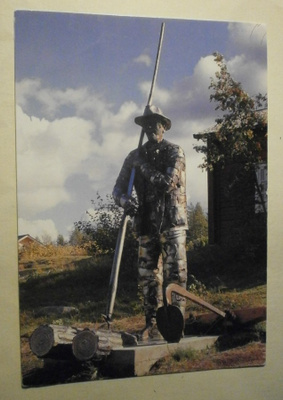 Taivalkoski, Jokijärvi "Uneutettu vonkamies" -patsas, 1998