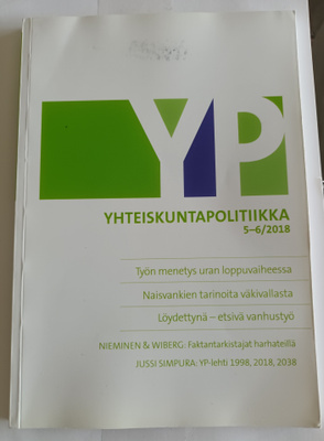 Yhteiskuntapolitiikka 5-6/2018, vol 83