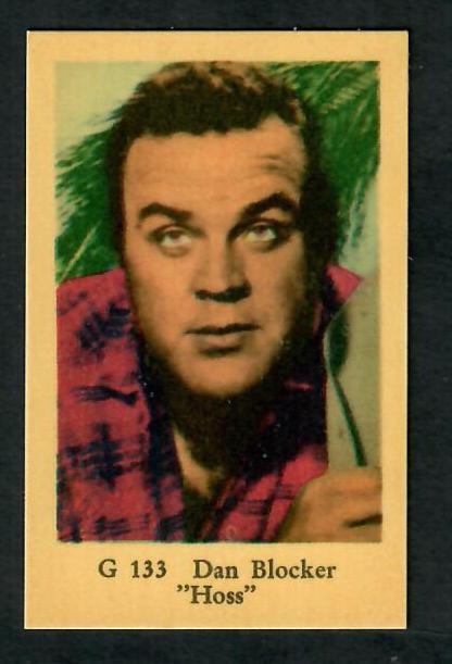 Keräilykuva - Dan Blocker "Hoss" G 133
