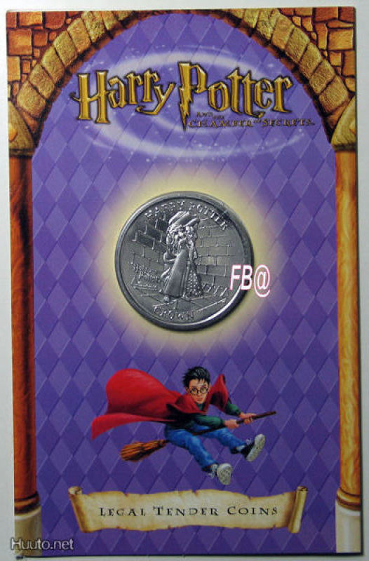 2002 Harry Potter 1 Crown juhlaraha Blisterissä