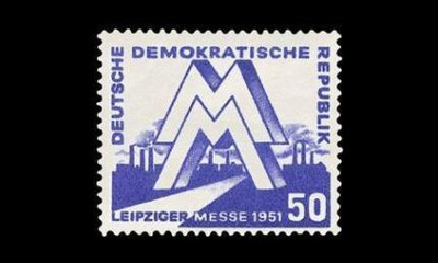 DDR 283 ** Leipzigin kevätmessut 50 Pf (1951)