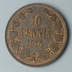 10 penniä 1915 - hienokuntoinen! - pikkukuva 1