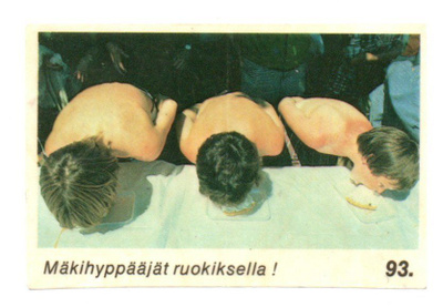 Purkkakuva Hellas SPORTTIS n:o 93 Mäkihyppääjät ruokiksella!