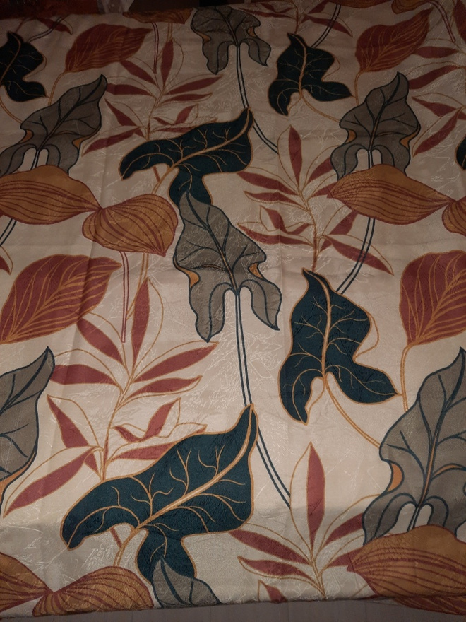 Syksyiset pitkät verhot 235x140cm