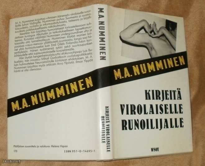 M.A. NUMMINEN Kirjeitä Virolaiselle Runoilijalle # Esseitä
