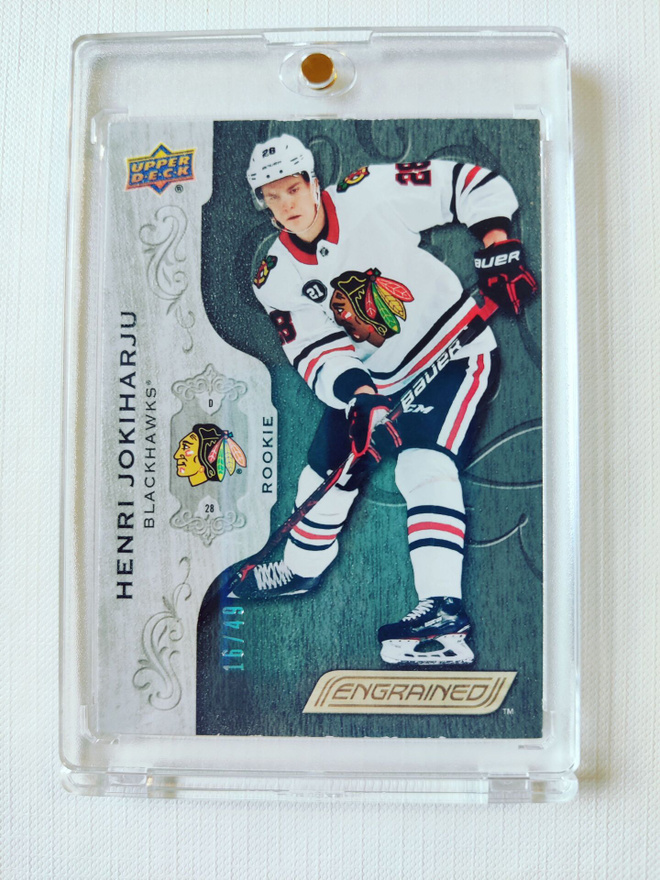 Henri Jokiharju - 18-19 Engrained Silver Rookie /49