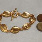 Upea 18k kullattu Kanadalainen rannekoru Gold plated Vintage - pikkukuva 2