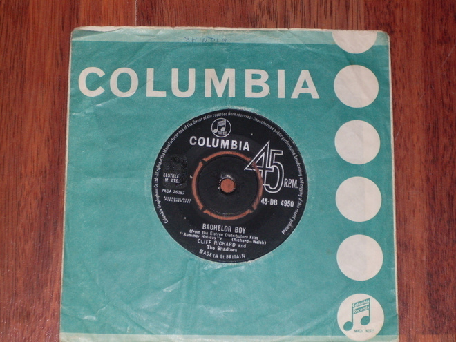 7" CLIFF RICHARD - bachelor boy - single -62 rock & roll EX-