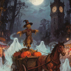 Halloween linnunpelätin vaunujen kyydissä - pikkukuva 1