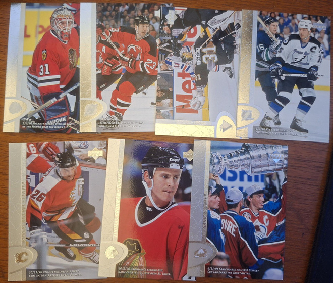 1996-97 UpperDeck 7kpl