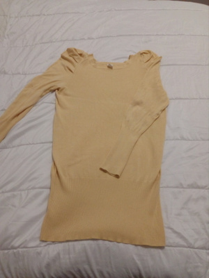 Keltainen Vila neule koko L/XL