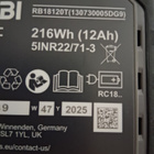 Ryobi 18v 12ah akku - pikkukuva 3