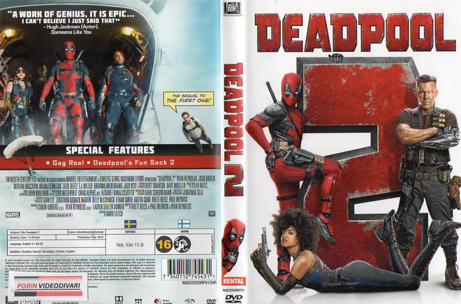 Deadpool 2	(86 590)	vuok	-FI-	DVD			ryan reynolds	2018	(ei v