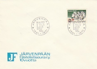 ERIKOISLEIMA , Järvenpään Filatel seura 10v, 24.4.1971