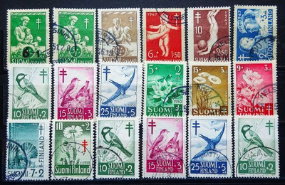 SUOM 39. "TUBERKOLOOSI MERKIT " HYVÄ 18 KPL* ERÄ V.1946-1952