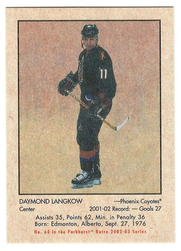 02-03 Parkhurst Retro #64 Daymond Langkow