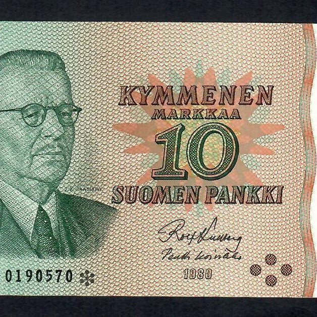 10mk 1980 B* KU-KOI lähes Pakkasileä