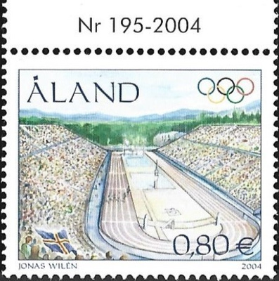 Ål 2004 Olympialaiset 0,80 € välilöpari numero ** LaPe 240