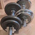Käsipainot 10kg ja 9 kg, rautaa - pikkukuva 2