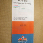 vintage Iowa Road Map and Directory 1975-76 - pikkukuva 1