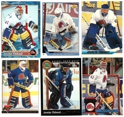6 x Mv JOCELYN THIBAULT Quebec Nordiques RC Kortteja