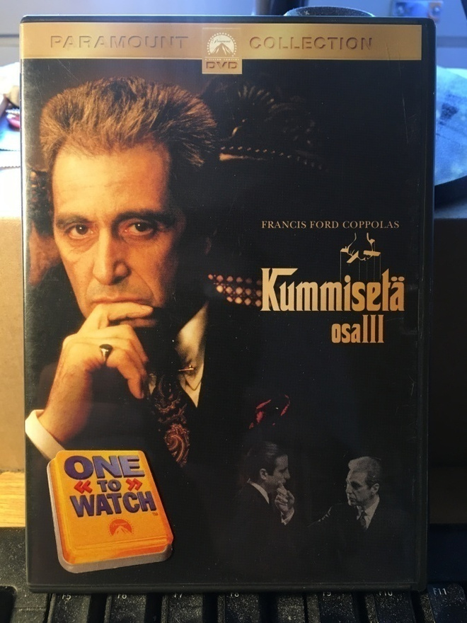 KUMMISETÄ III, DVD, Coppola, Pacino