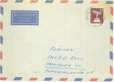 Berlin Mi 147 lentokirje