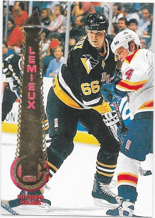 1994-95 Pinnacle #170 Mario Lemieux Pittsburgh Penguins