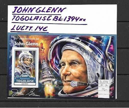 JOHN GLENN-TOGOLAISE BL 1394 LUETT. 14€